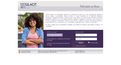 Desktop Screenshot of admision.ulacit.ac.cr